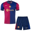 Officiële Voetbalshirt + Korte Broek FC Barcelona Thuis 2024-25 - Kids